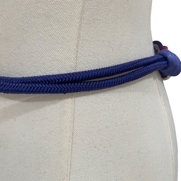 Colorful Rope Obi Belt Rainbow Knotcore Festival Cosplay Pride Statement - Picture 7 of 7